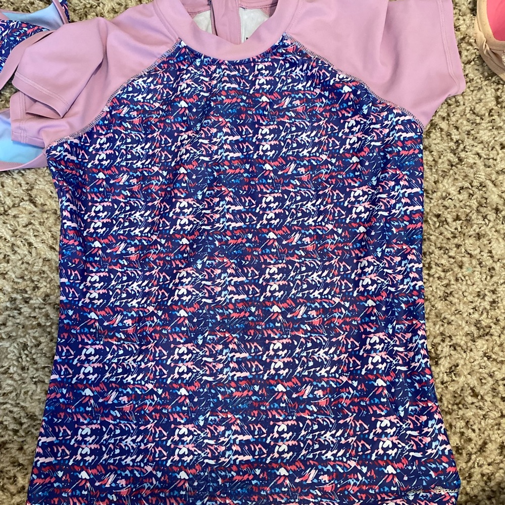 Kids rash guard and bikini set
